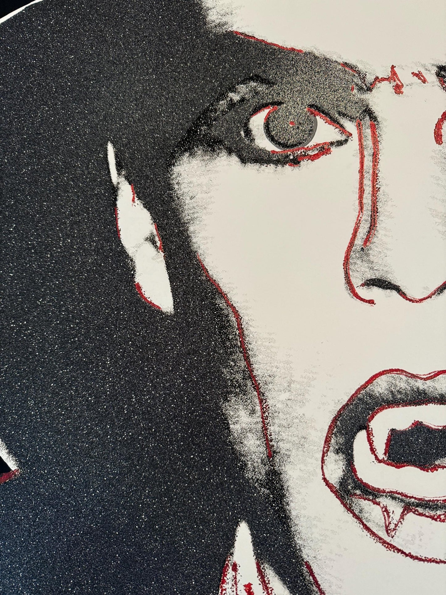 Andy Warhol Art for Home Décor - Original Dracula Trial Screen Print Paper Wall Art Full sized 38 X 38