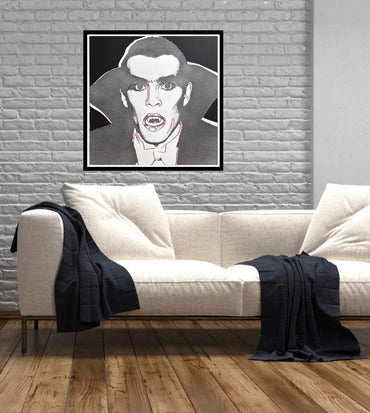 Andy Warhol Art for Home Décor - Original Dracula Trial Screen Print Paper Wall Art Full sized 38 X 38