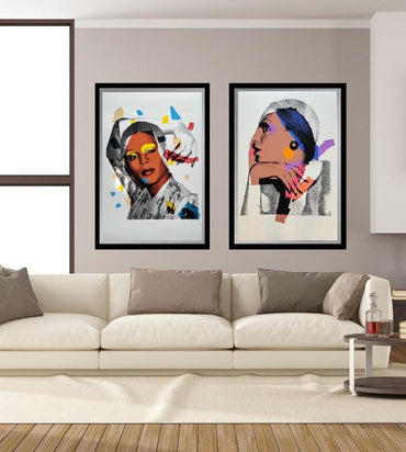 Full sized Andy WARHOL - 2 Piece Pkg. "LADIES and GENTLEMEN"- 2 Screenprints- Shipped Flat- Best Quality- Pride Month Sale!