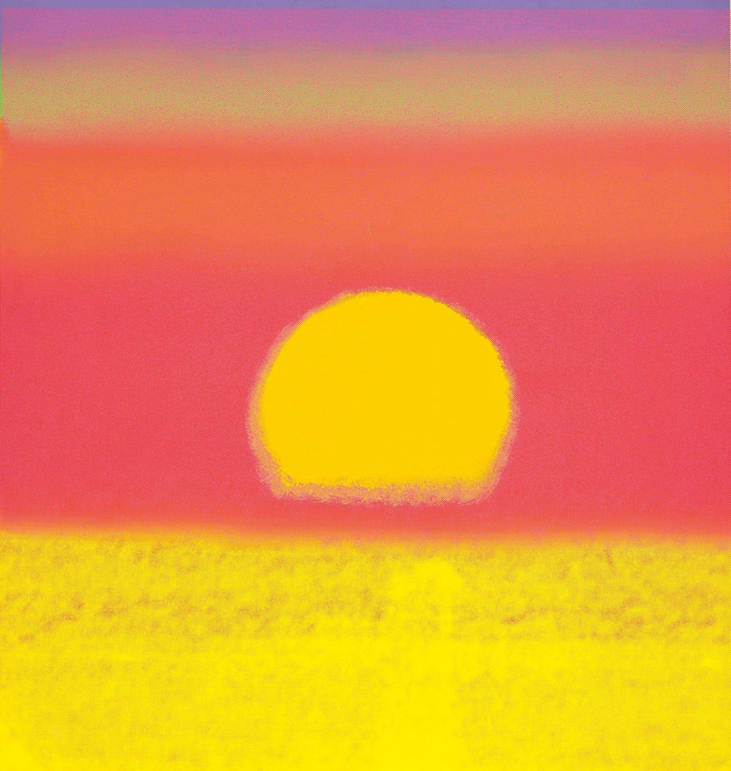 Full sized Andy Warhol "SUNSET"#14- Screenprint - Unsigned. Pop Art- Top Quality- Ships Flat- Great Colors & Best Price.