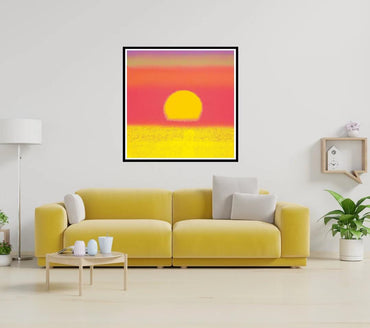 Full sized Andy Warhol "SUNSET"#14- Screenprint - Unsigned. Pop Art- Top Quality- Ships Flat- Great Colors & Best Price.