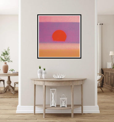 Full sized Andy Warhol "SUNSET"#26- Screenprint -Unsigned. Pop Art- Top Quality- Ships Flat- Great Colors & Best Price.