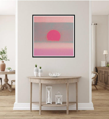 Full sized Andy Warhol "SUNSET"#28- Screenprint- Unsigned. Pop Art- Top Quality- Ships Flat- Great Colors & Best Price.