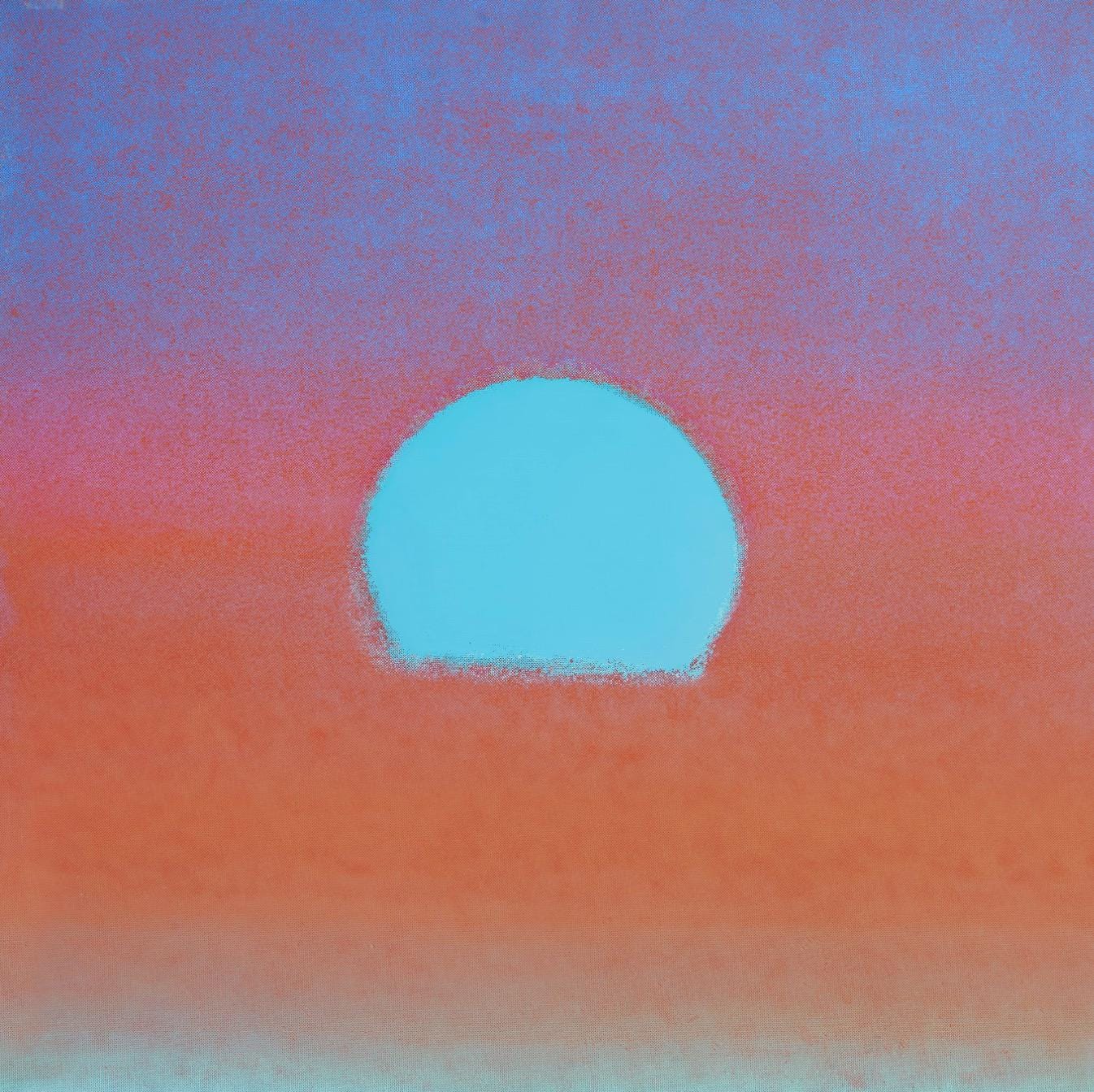Full sized Andy Warhol "SUNSET"#33- Screenprint - Unsigned. Pop Art- Top Quality- Ships Flat- Great Colors & Best Price.