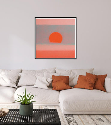 Full sized Andy Warhol "SUNSET"#29- Screenprint - Unsigned. Pop Art- Top Quality- Ships Flat- Great Colors & Best Price.