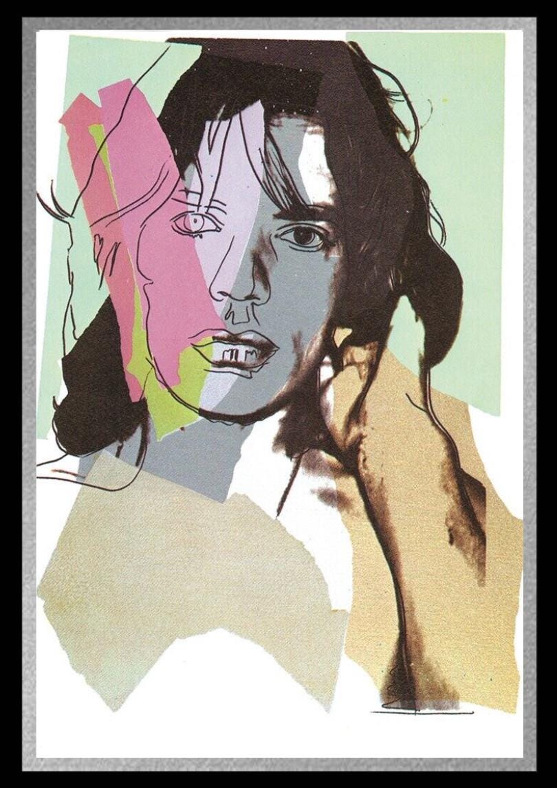 Full sized WARHOL- Complete "MICK JAGGER" Suite (10)- All Silkscreens-(Screenprints)- Unsigned Proof Edition-Highest Quality- Shipped Flat