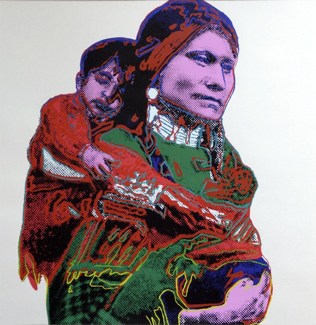 Full sized WARHOL COWBOYS SUITE (10)- Silkscreens (Screenprints)- Full Cowboys Indians - Flat Ship- Highest Quality- Best Price!