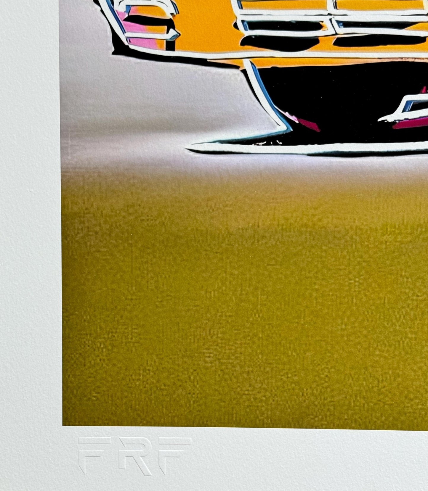 Fenzolini "Truck Fiction" Gold Giclee: Signed- COA- Warhol Banksy iFusionism