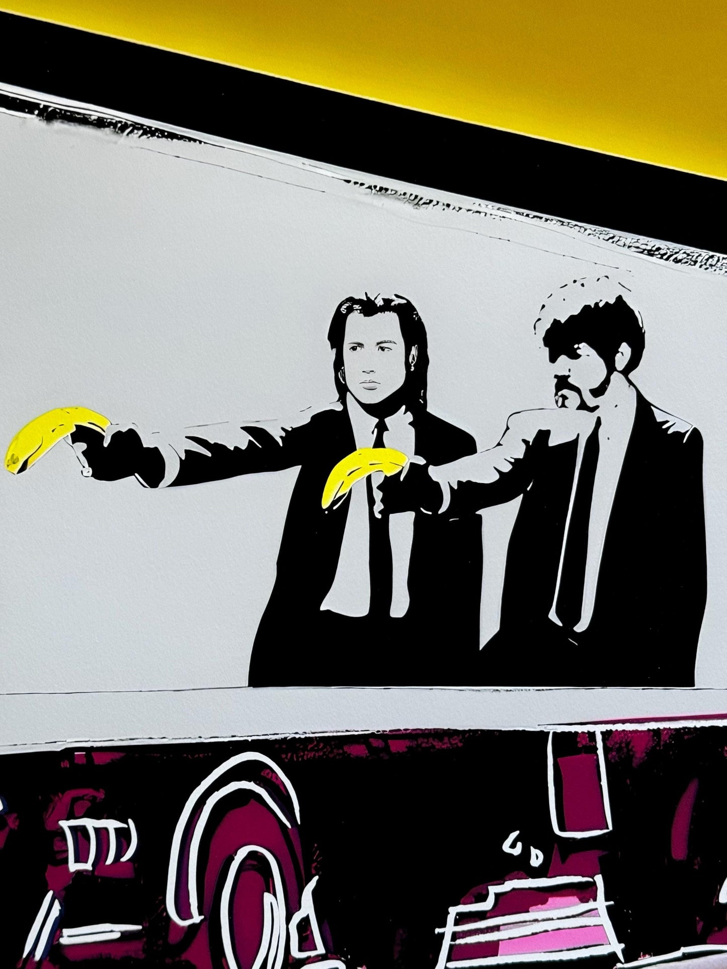 Fenzolini "Truck Fiction" Gold Giclee: Signed- COA- Warhol Banksy iFusionism