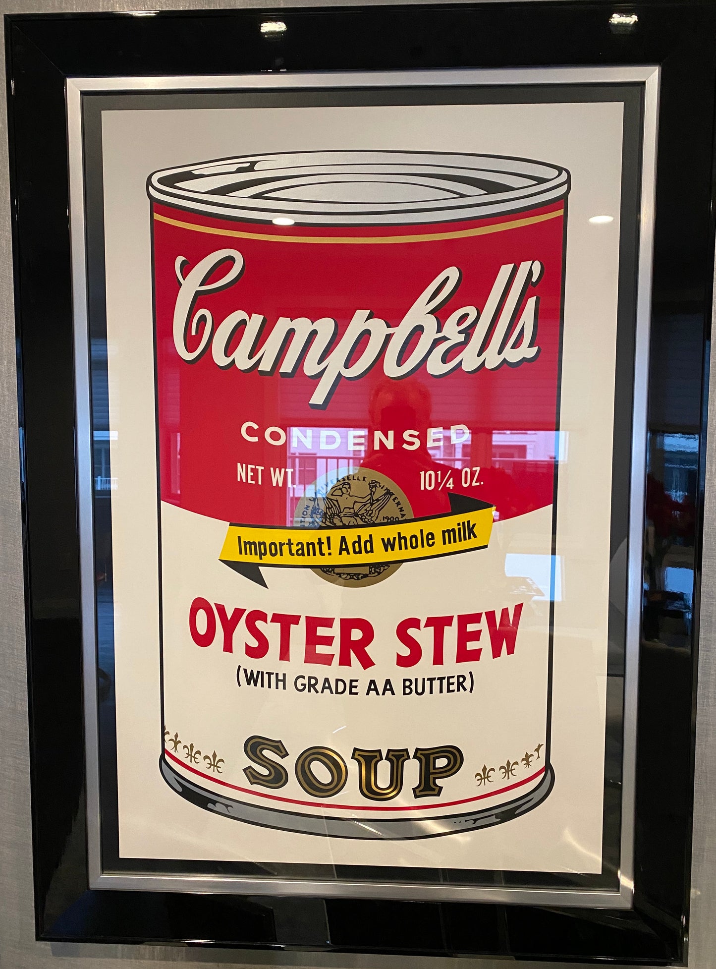 ANDY WARHOL– Original Edition "Campbells Soup" Oyster Stew"-Unsigned- Authentic - Superb Condition