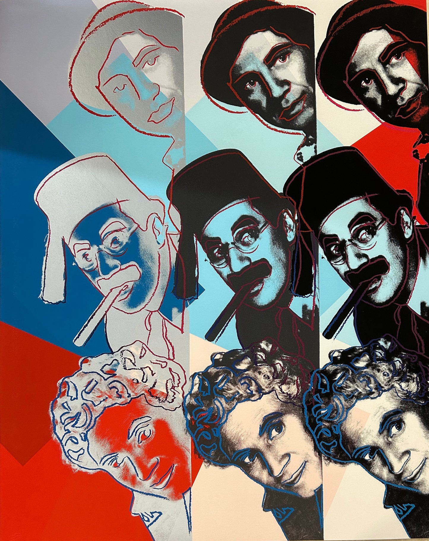 ANDY WARHOL– Complete Suite 10 "Jews of 20th Century" Layered SILKSCREENS- Unsigned Proofs- Museum Quality-Wall Art-36X36" Iconic Series! (Copy)