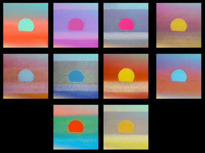 ANDY WARHOL-10 Piece Pkg: "Sunset" Screenprints-Multicolor-You Choose 10-Save Big!