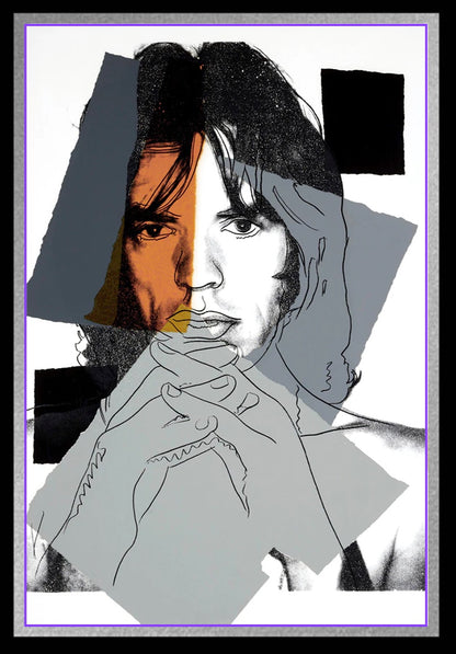 ANDY WARHOL "Mick Jagger"(#147) Silkscreen -Proof Edition- Top Quality-Unsigned- 43 1/2 x 29"- Wall Art