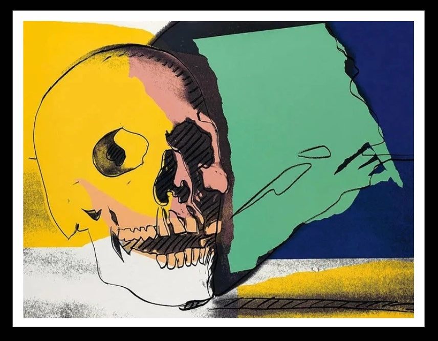 ANDY WARHOL "Skulls” #158-Layered SILKSCREEN Proof- Superb Quality 30 x 40" Flat Ship- A Beauty!