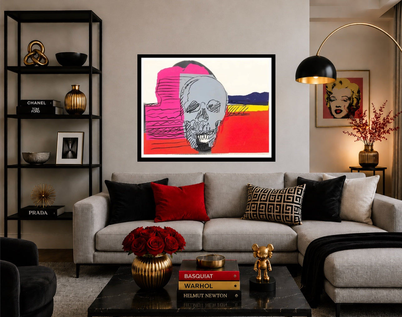 ANDY WARHOL "Skulls” #159-Layered SILKSCREEN Proof- Superb Quality 30 x 40" Flat Ship- A Beauty!