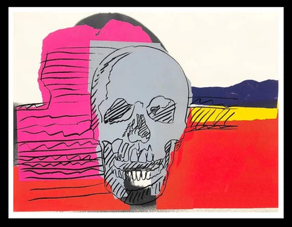 ANDY WARHOL "Skulls” #159-Layered SILKSCREEN Proof- Superb Quality 30 x 40" Flat Ship- A Beauty!