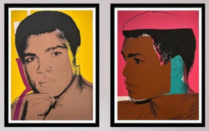ANDY WARHOL- 2 "MUHAMMAD ALI"-Full Sized- Proofs- Screenprints- Unsigned