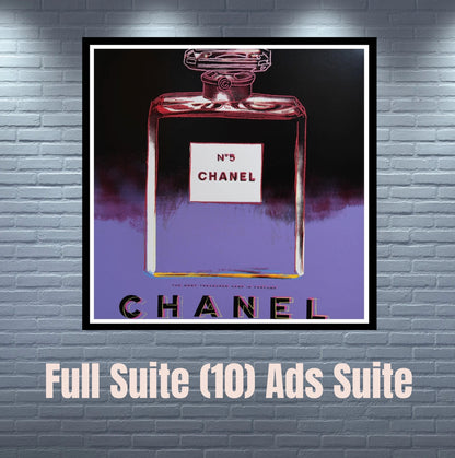 ANDY WARHOL – Full Ads Suite-10 Silkscreens Proofs-Museum Quality 38 x 38" Wall Art