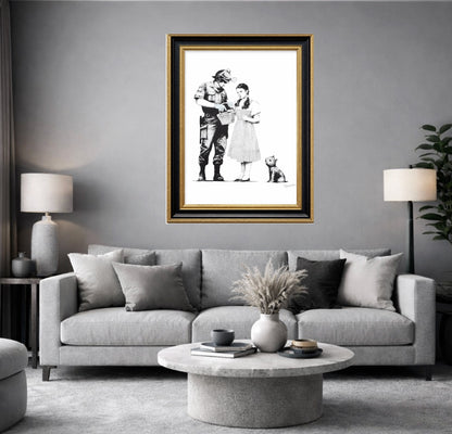 BANKSY "Stop and Search"-Screenprint- Signed-Wizard of Oz-Urban Street Art- Graffiti | Iconic Street Art