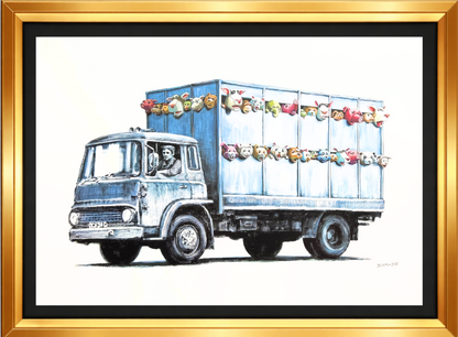 BANKSY "Sirens of the Lamb"- Screenprint- Signed- Urban Street Art- Full sized | Iconic Street Art