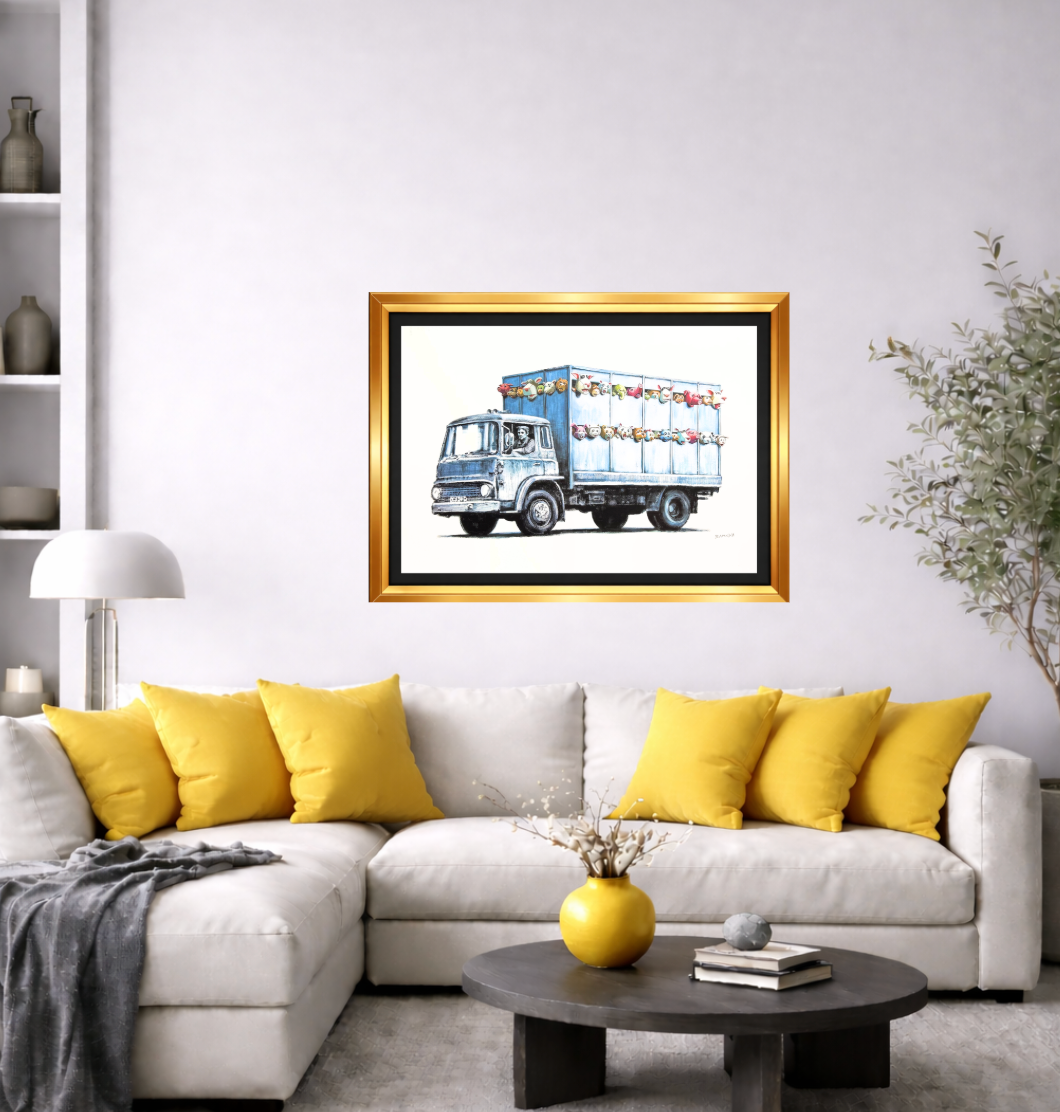 BANKSY "Sirens of the Lamb"- Screenprint- Signed- Urban Street Art- Full sized | Iconic Street Art