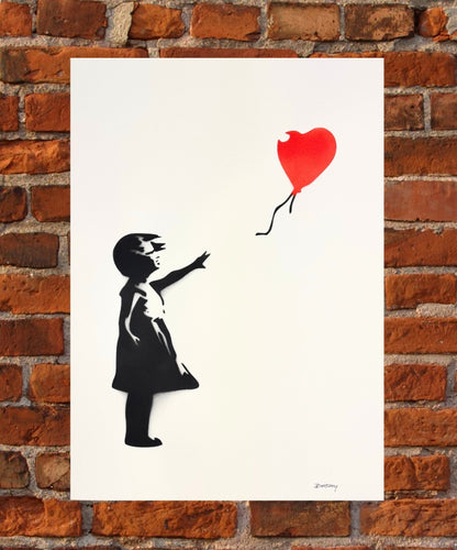 BANKSY- "Girl With Balloon"- Signed Original Spray Painting - Iconic Grafitti Street Art- Stunning piece | Iconic Street Art