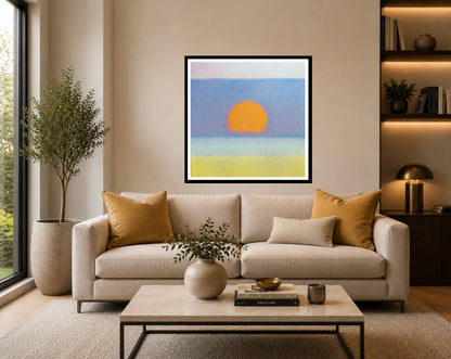 ANDY WARHOL– “Sunset"-#63 Unique Screenprint- Unsigned Proof Edition-Museum Quality 34x34" | Pop Art
