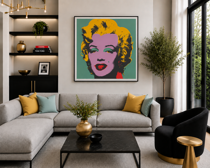 ANDY WARHOL– "Marilyn Monroe" #23 Layered Silkscreen Unsigned Proof-Museum Quality Pop 36X36" | Pop Art