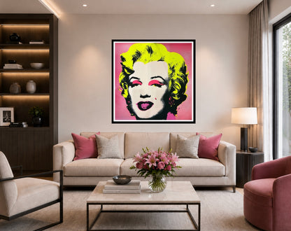 ANDY WARHOL– "Marilyn Monroe" #31 Trial Proof Screenprint- Full Diamond Dust Bkgrd- Unsigned Pop 36X36" | Pop Art | Museum Quality