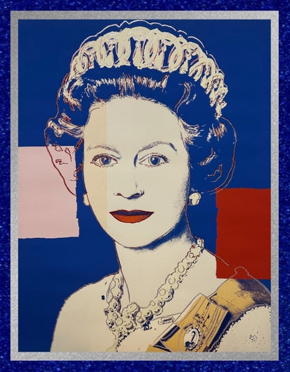 ANDY WARHOL-4 Piece Pkg: “Queen Elizabeth" Screenprints #334-337- Proof Edition with Diamond Dust-Top Quality- Shipped Flat- Beautiful