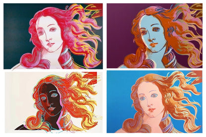 ANDY WARHOL- 4 Piece Pkg: "Birth Of Venus" #316-319- 4 Silkscreens- Unsigned Proofs- Museum Quality - Pop Art Beauties
