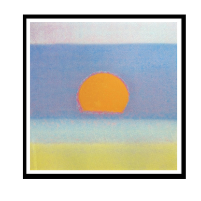 ANDY WARHOL– “Sunset"-#63 Unique Screenprint- Unsigned Proof Edition-Museum Quality 34x34" | Pop Art