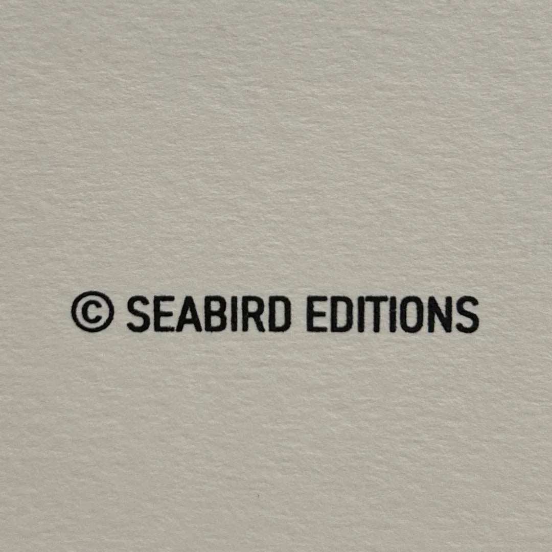 Text '© SEABIRD EDITIONS' on a textured beige background