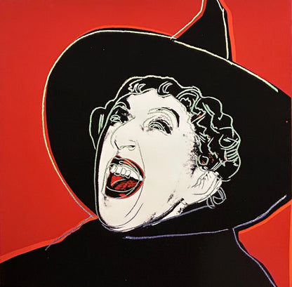 ANDY WARHOL "The Witch" FS # 261- Deep Orange Trial- Proof Screenprint- Myths- Diamond Dust- 38 x 38" Wall Art