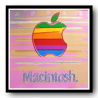 ANDY WARHOL- "APPLE" – Silkscreen Print Wall Art - 38x38"