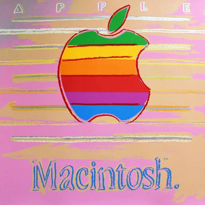 ANDY WARHOL- "APPLE" – Silkscreen Print Wall Art - 38x38"