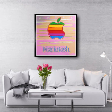 ANDY WARHOL- "APPLE" – Silkscreen Print Wall Art - 38x38"