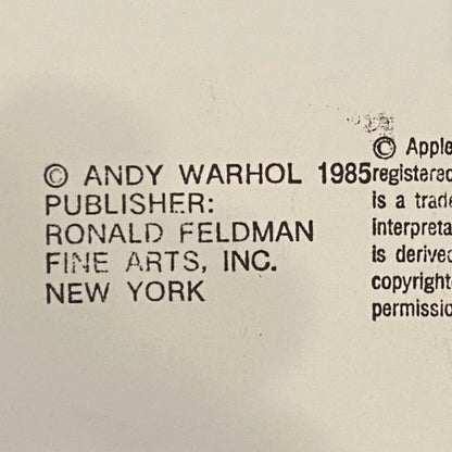 ANDY WARHOL- "APPLE" – Silkscreen Print Wall Art - 38x38"