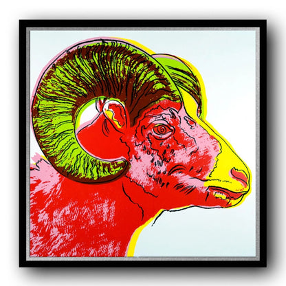 ANDY WARHOL “Ram" Trial Proof Silkscreen– Endangered Species- Museum Quality 38 X 38"Wall Art