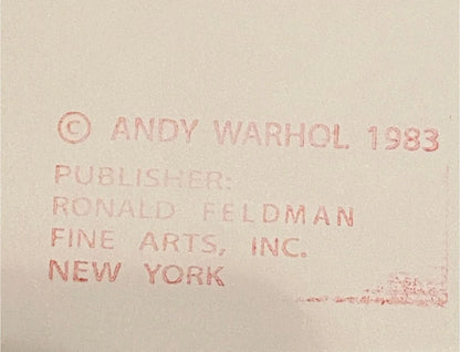 ANDY WARHOL “Ram" Trial Proof Silkscreen– Endangered Species- Museum Quality 38 X 38"Wall Art