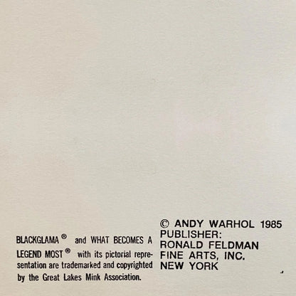 ANDY WARHOL "Blackglamma"(Judy Garland) Silkscreen Proof-Museum Quality- Ads Suite -38x38" Wall Art