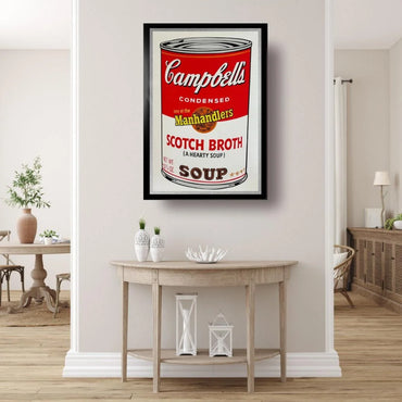 ANDY WARHOL- "Campbell Soup" Scotch Broth - Unsigned Proof-Museum Quality- Full sized 23x35" Wall Decor