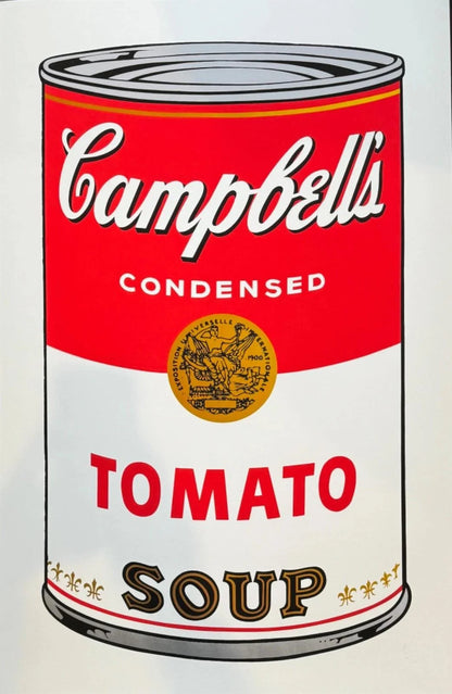ANDY WARHOL- "Campbell Soup" Tomato - Unsigned Proof-Museum Quality- Full sized 23x35" Wall Decor