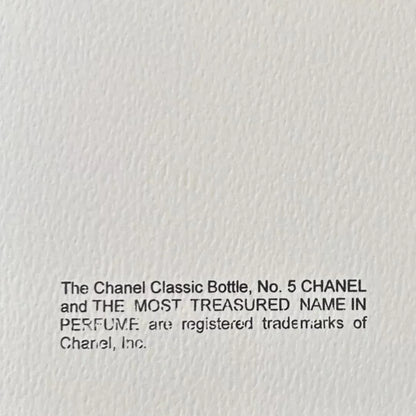 ANDY WARHOL – "Chanel"- Teal Trial Proof Screenprint- Diamond Dust-Ads Suite -38x38" Wall Art
