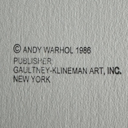 ANDY WARHOL– “Geronimo"- Multicolor Trial Screenprint- Cowboys and Indians- Unsigned Proof- Museum Quality 36x36" Wall Art