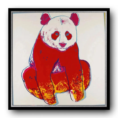 ANDY WARHOL “Giant Panda" Silkscreen Proof–Endangered Species- Museum Quality 38 X 38"Wall Art