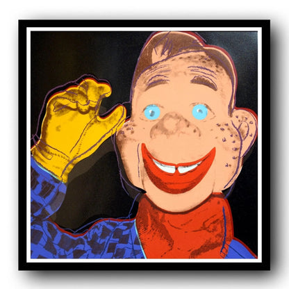 ANDY WARHOL "Howdy Doody" FS # 263- Silkscreen Proof-Myths- Museum Board- Diamond Dust- 38 x 38" Wall Art