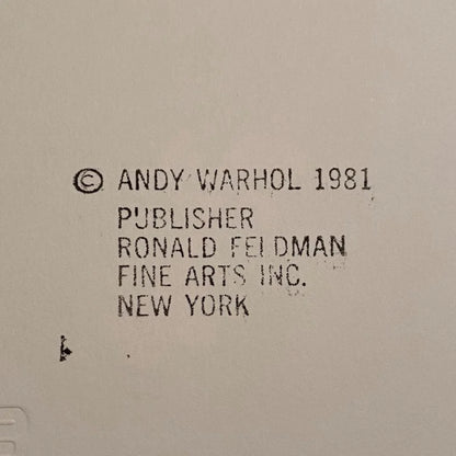 ANDY WARHOL "Howdy Doody" FS # 263- Silkscreen Proof-Myths- Museum Board- Diamond Dust- 38 x 38" Wall Art