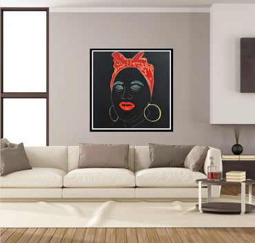 ANDY WARHOL "Mammy" FS # 262- Silkscreen Proof- Myths - Museum Board- Diamond Dust- 38 x 38" Wall Art