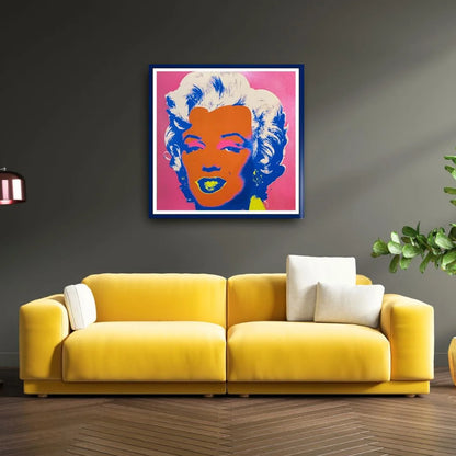 ANDY WARHOL– "Marilyn Monroe" #22 Trial Proof Screenprint- Full Diamond Dust Bkgrd- Unsigned Pop Wall Art-36X36"